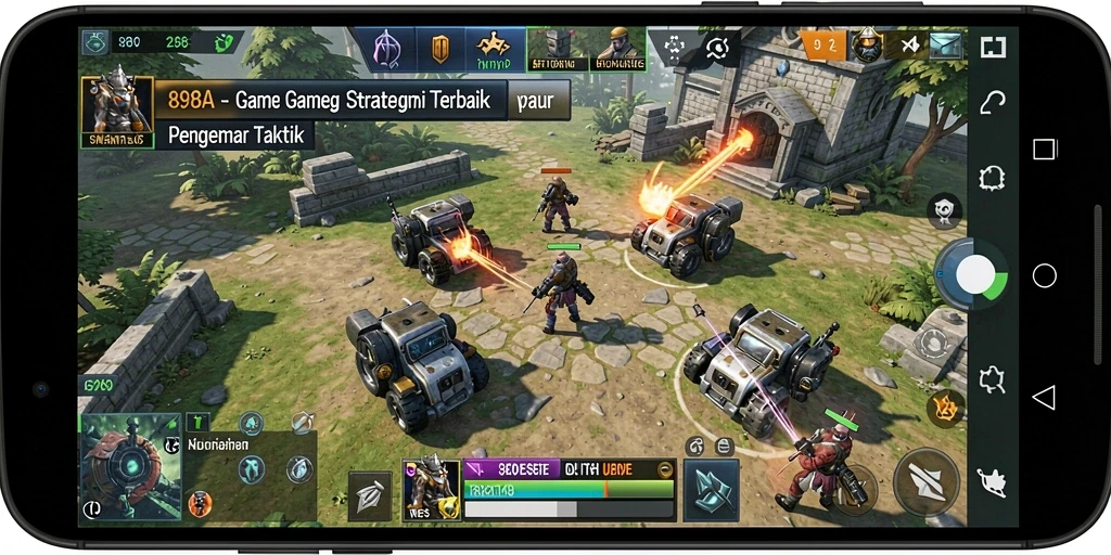Tampilan gameplay seru dan mendebarkan dari 898A yang penuh strategi.