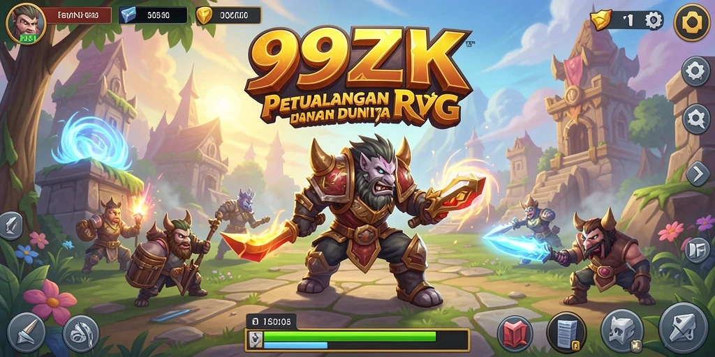 Tampilan gameplay RPG yang mendebarkan dan penuh aksi.