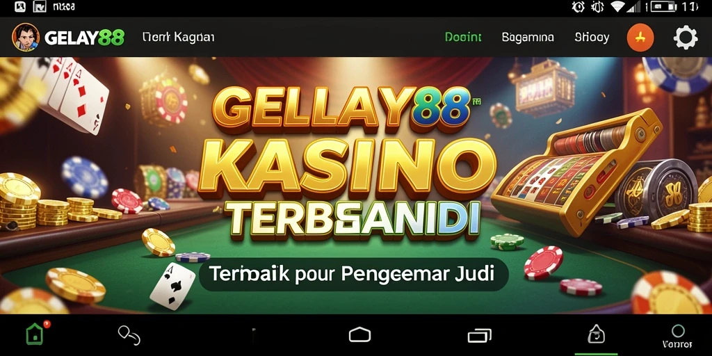 Screenshot gameplay GELAY88 menampilkan suasana kasino yang mendalam.