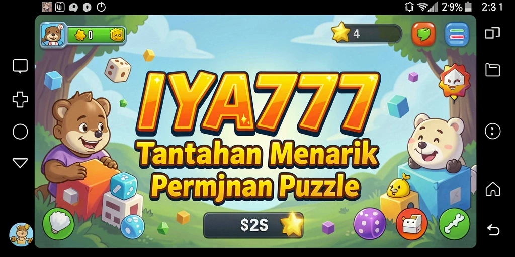 Tampilan gameplay menarik dari IYA777 menunjukkan tantangan puzzle seru.
