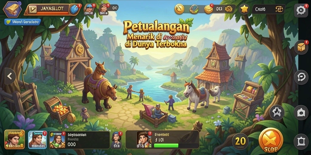 Tampilan gameplay Open World yang menakjubkan dari JAYASLOT.