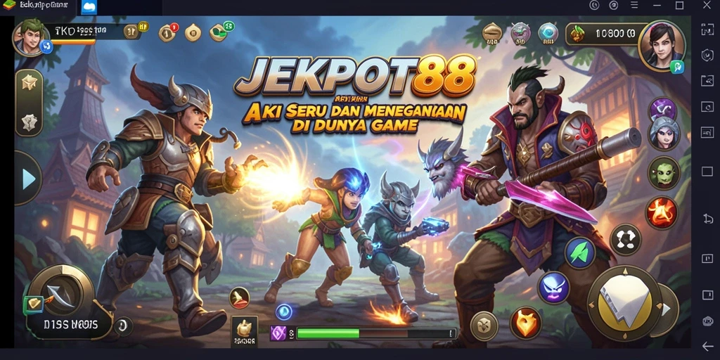 Tampilan gameplay seru JEKPOT88 yang penuh aksi dan tantangan.