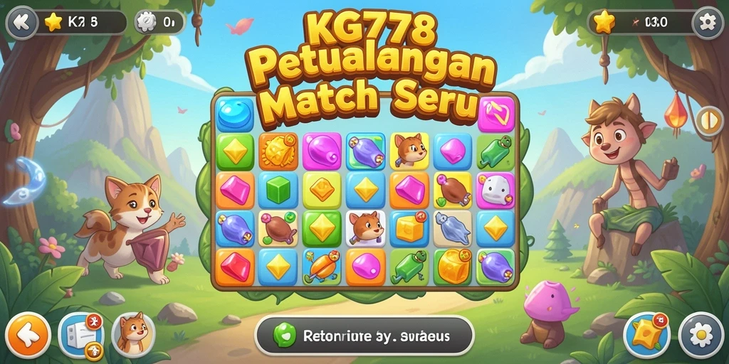 Gameplay seru KG778 dengan tantangan Match-3 yang menarik.