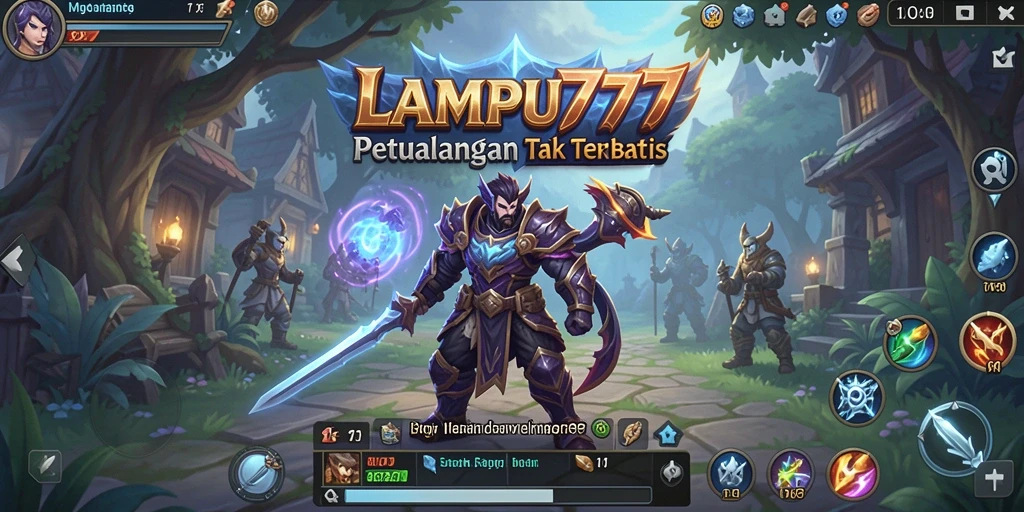Screenshot dari gameplay LAMPU777 menunjukkan aksi pertarungan yang intens.