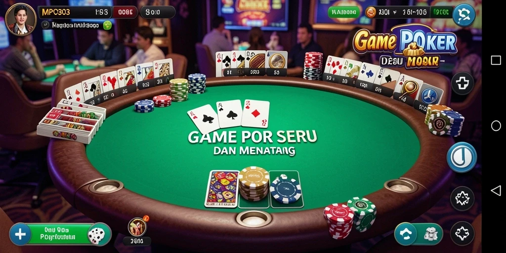 Screenshot MPO303 menampilkan momen intens dalam permainan Poker.