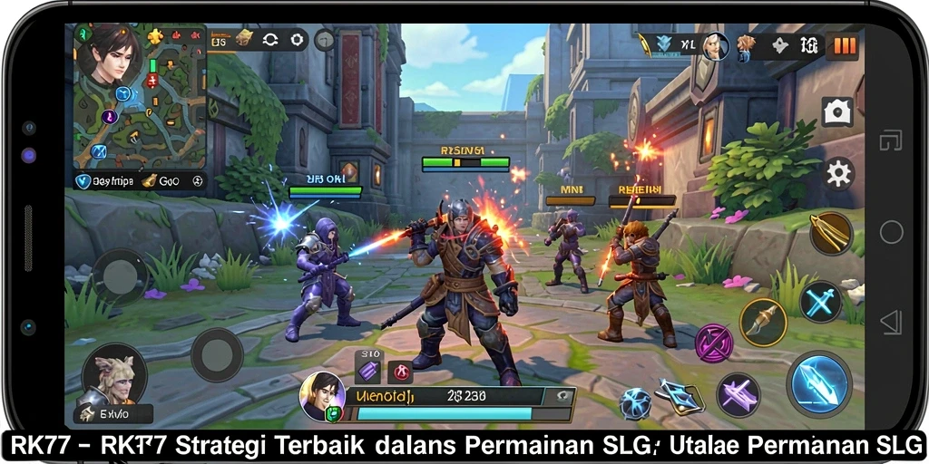 Gameplay mendebarkan dalam <strong>RK77</strong> dengan strategi mendalam.