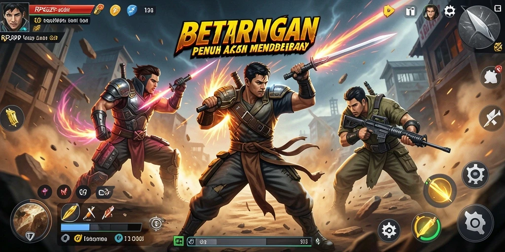 Tampilan gameplay RP62RP yang mendebarkan dan penuh aksi.