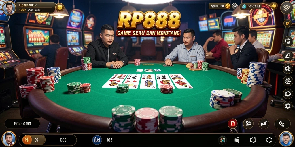 Tampilan menakjubkan dari gameplay Poker di RP888.