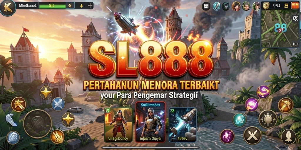 Tampilan gameplay SL888 dengan aksi Tower Defense yang menegangkan.