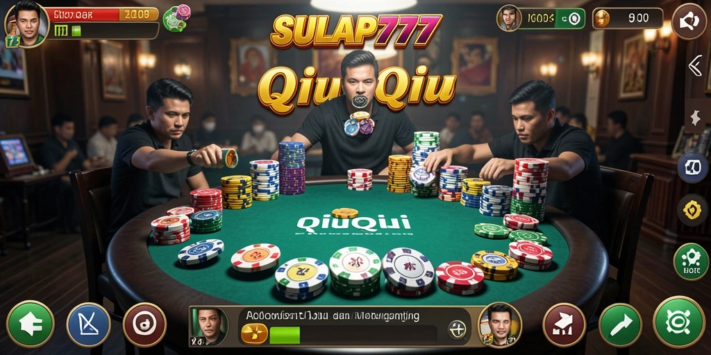 Gameplay seru QiuQiu di SULAP777 dengan teman.