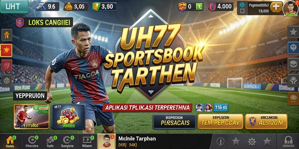 Tampilan gameplay UH77 yang menarik dengan berbagai opsi taruhan.