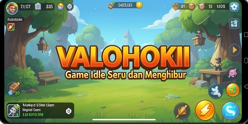 Tampilan gameplay VALOHOKI yang menarik dengan elemen Idle.